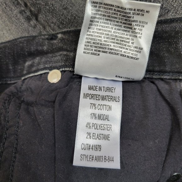 AgoldE Sophie High Rise Skinny Distressed Jean in Silence, Dark Grey - Picture 13 of 13